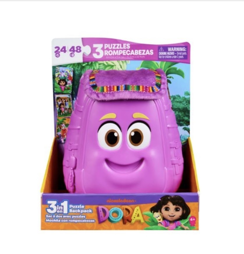 Dora 3 In 1 Backpack Puzzles