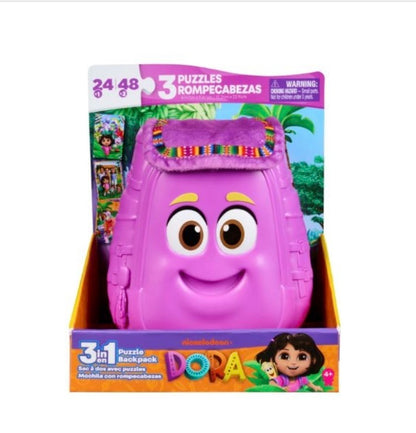Dora 3 In 1 Backpack Puzzles
