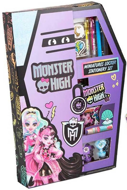 Monster High Miniatures Locker Stationery Set