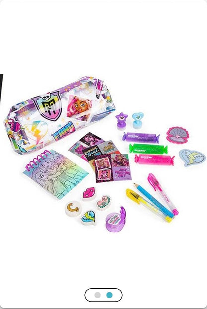 Monster High Miniatures Locker Stationery Set