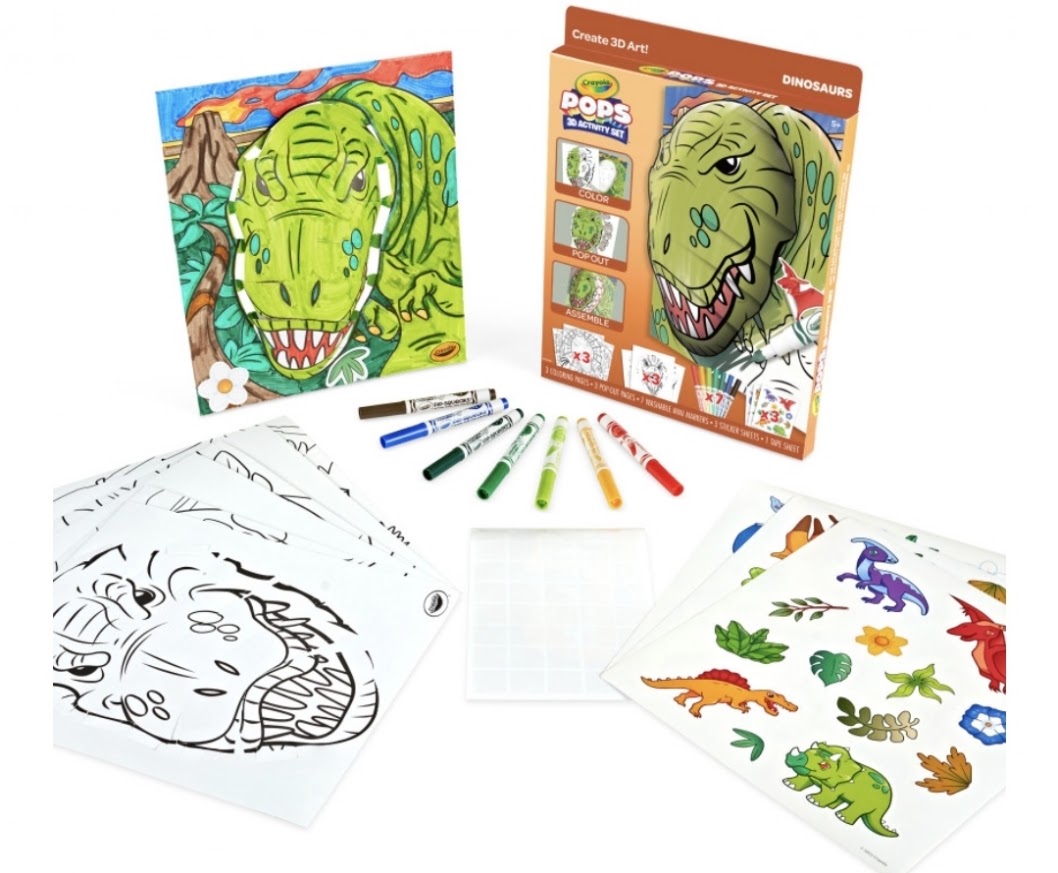 Crayola Pops 3D Dinosaur Activity Set