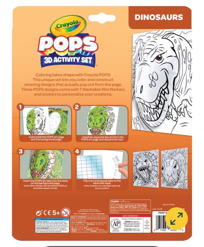 Crayola Pops 3D Dinosaur Activity Set