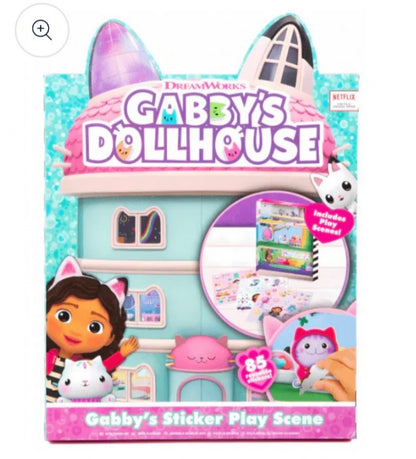 Gabby's Dollhouse 85 Sticker Play Scene