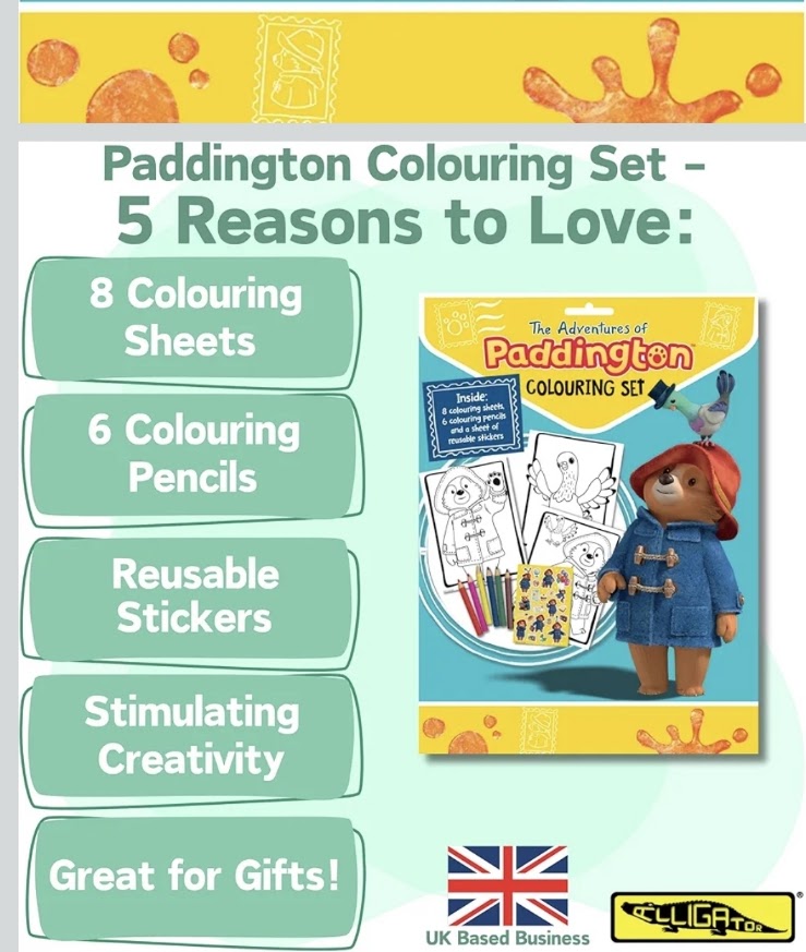 The Adventures of Paddington Colouring Set