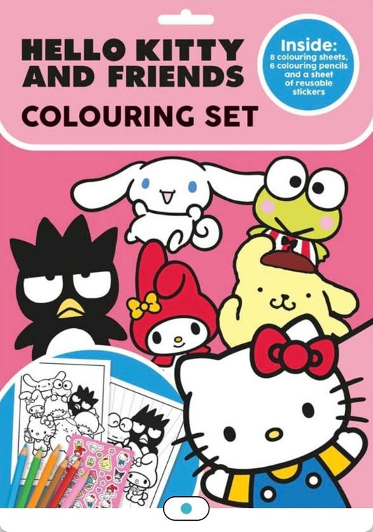 Hello Kitty and Friends Colouring Set