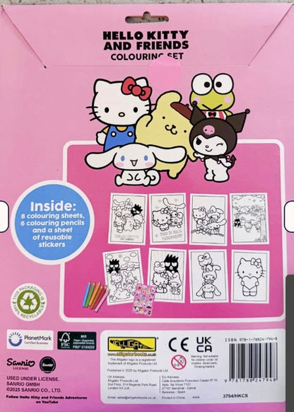 Hello Kitty and Friends Colouring Set