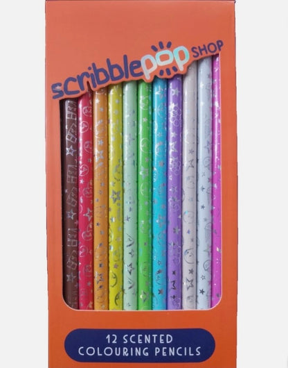 Scribble Pop 12 Scented Colouring Pencils