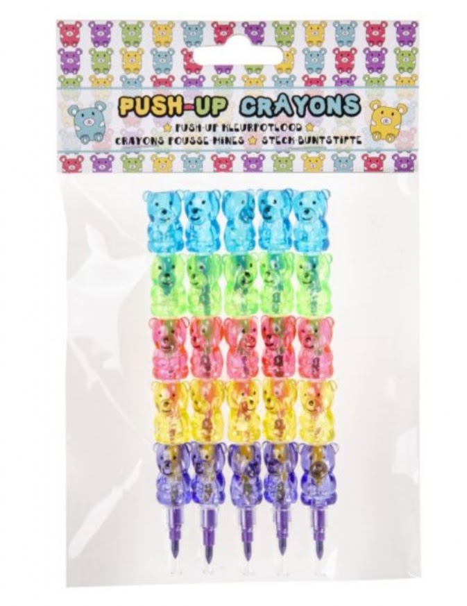 Pop-Up Teddy Crayons