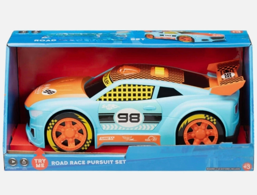 Turbo Car Road Race Pursuit Set