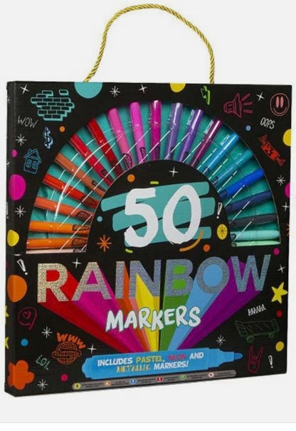 50 Rainbow Markers