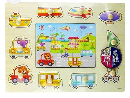 Josh & Twinkle Wooden Peg Jigsaw