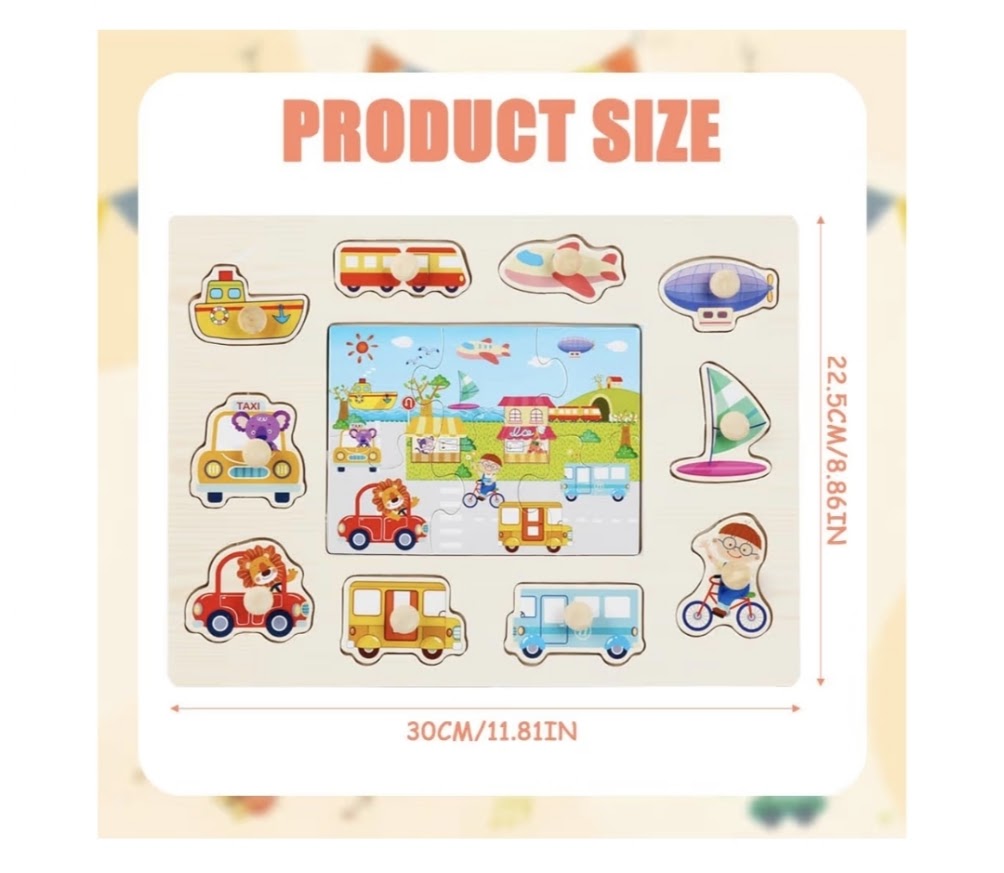 Josh & Twinkle Wooden Peg Jigsaw
