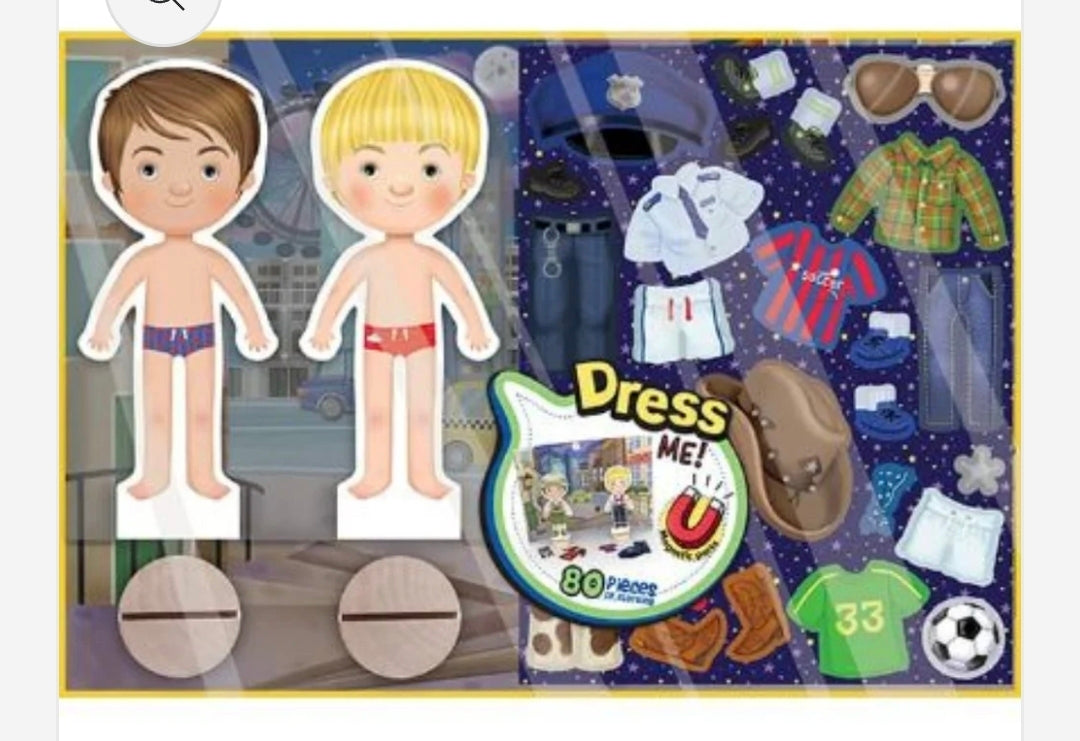 Dress Me Including 80 Pieces of Magnetic Clothing