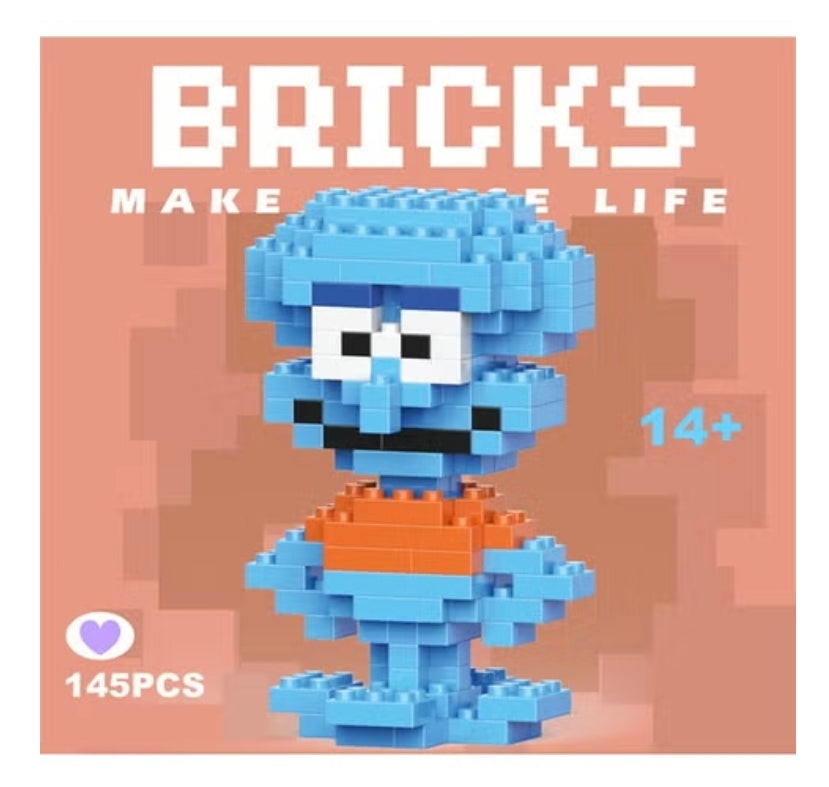 Mini Character Brick Building Set | 200+ Pieces