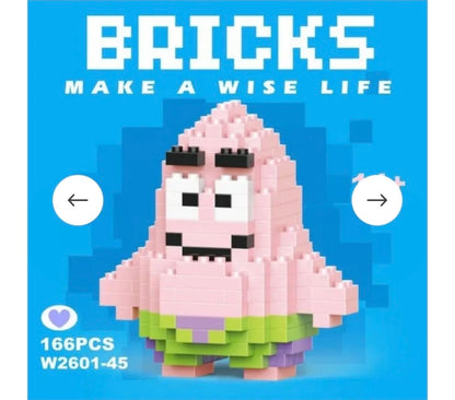 Mini Character Brick Building Set | 200+ Pieces