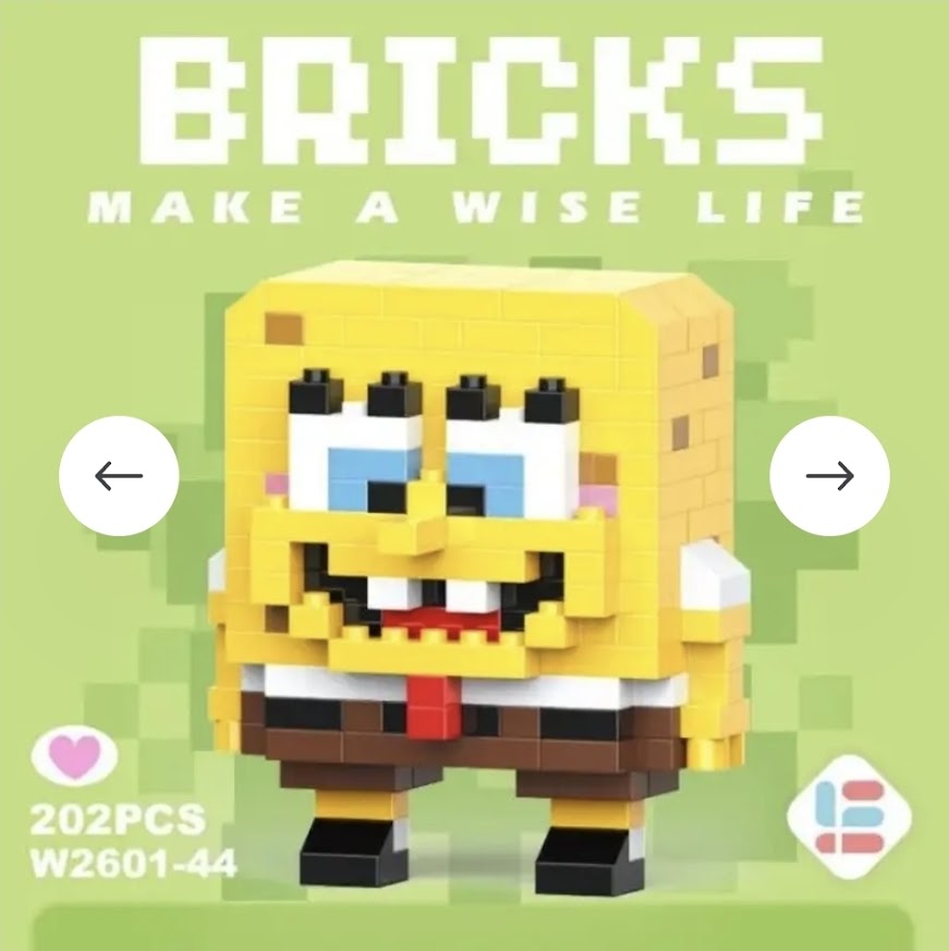 Mini Character Brick Building Set | 200+ Pieces