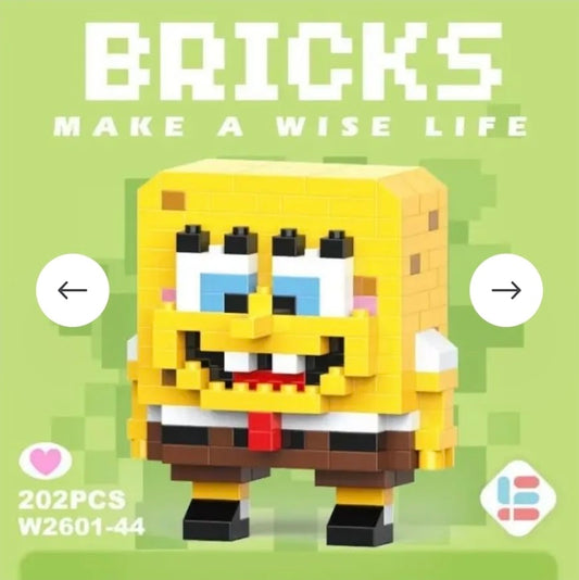 Mini Character Brick Building Set | 200+ Pieces