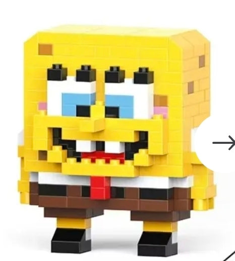 Mini Character Brick Building Set | 200+ Pieces