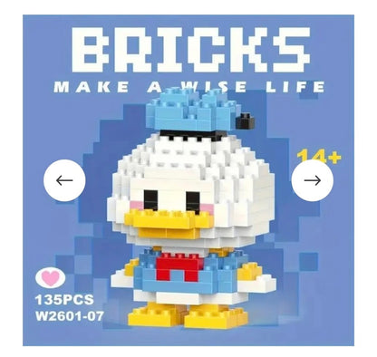 Mini Character Brick Building Set | 200+ Pieces