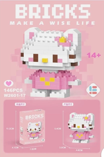Mini Character Brick Building Set | 200+ Pieces