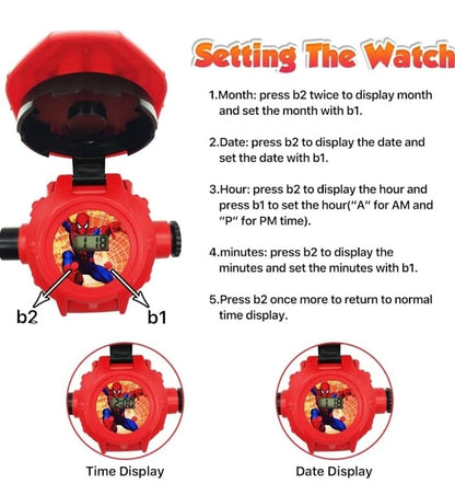 Spider-Man Kids' Projection Watch | 24 Images