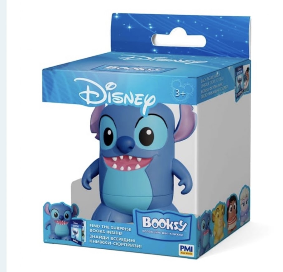 Disney Stitch Booksy Collectible Figure with Surprise Books