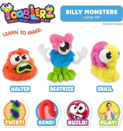 Tooblerz Silly Monsters Build & Play Kit | 26 Pieces