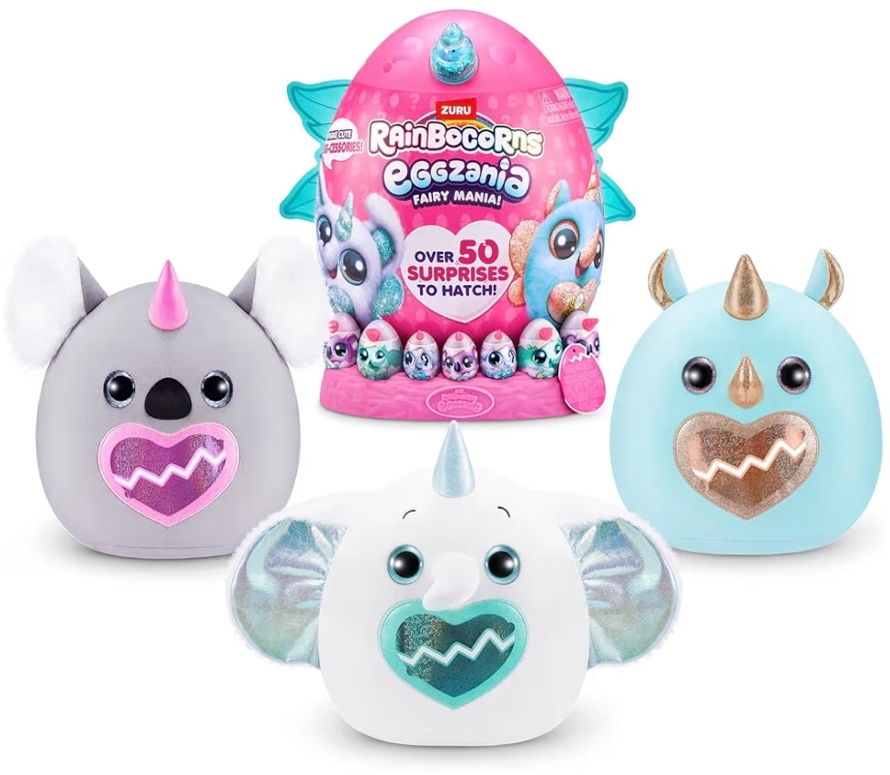 Zuru RainBoCorns Eggzania Fairy Mania | 50+ Surprises to Hatch