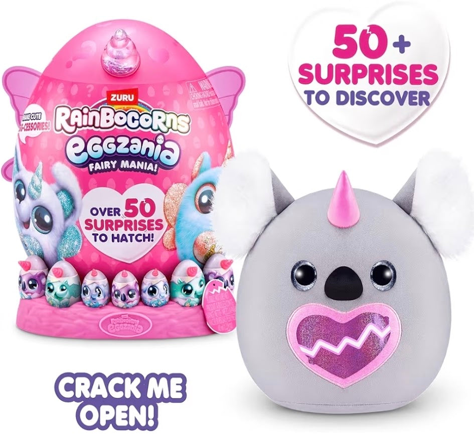 Zuru RainBoCorns Eggzania Fairy Mania | 50+ Surprises to Hatch