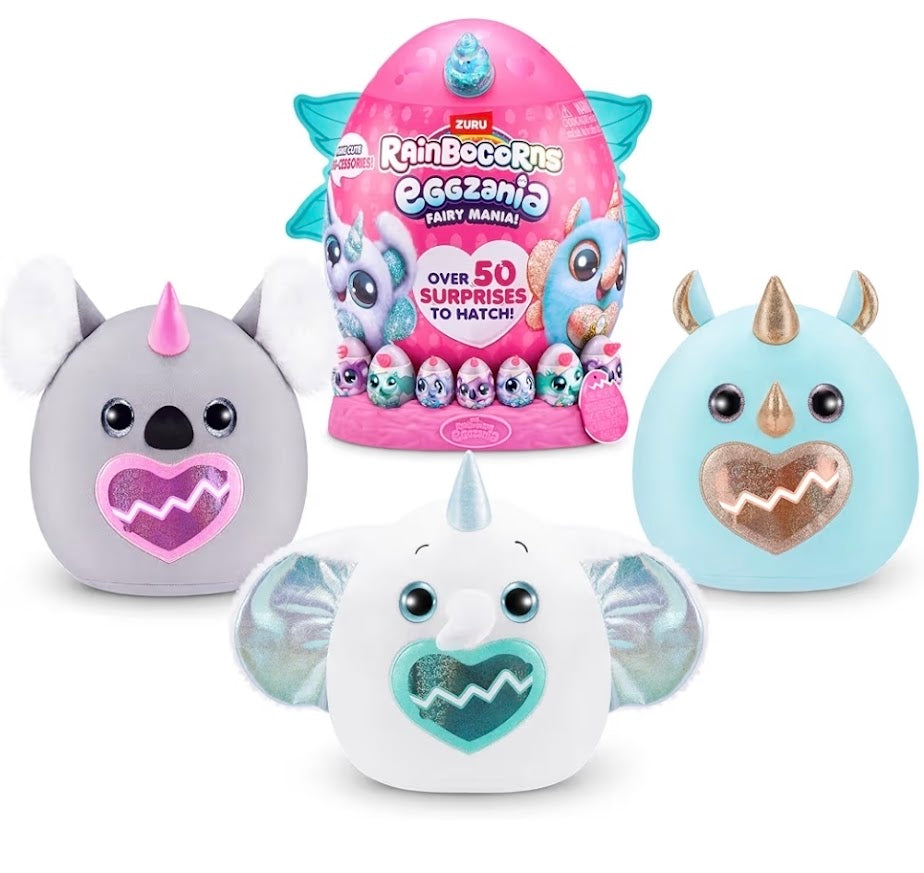 Zuru RainBoCorns Eggzania Fairy Mania | 50+ Surprises to Hatch