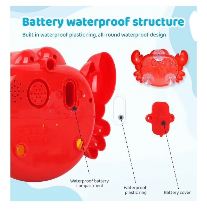 Bubble Crab Bath Toy | Bubble Blowing Bath Time Fun