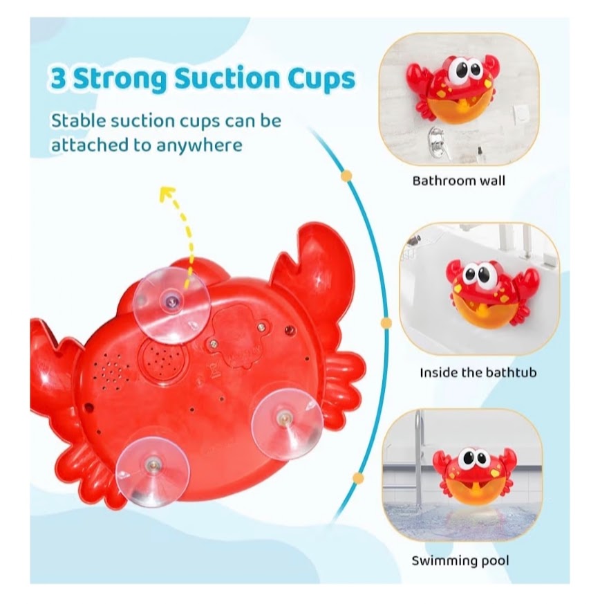 Bubble Crab Bath Toy | Bubble Blowing Bath Time Fun