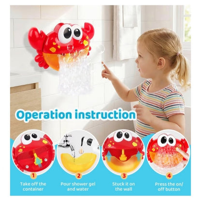 Bubble Crab Bath Toy | Bubble Blowing Bath Time Fun