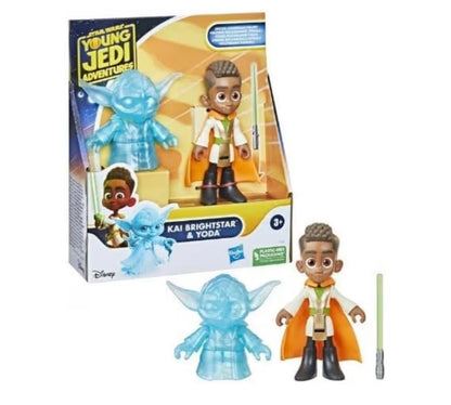 Star Wars Young Jedi Adventures Kai Brightstar & Yoda Figure Set