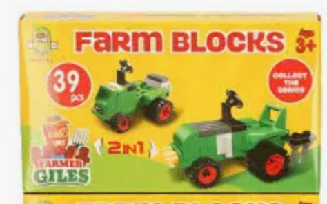 Farmer Giles Farm Blocks 2-in-1 Building Set | 39 Pieces