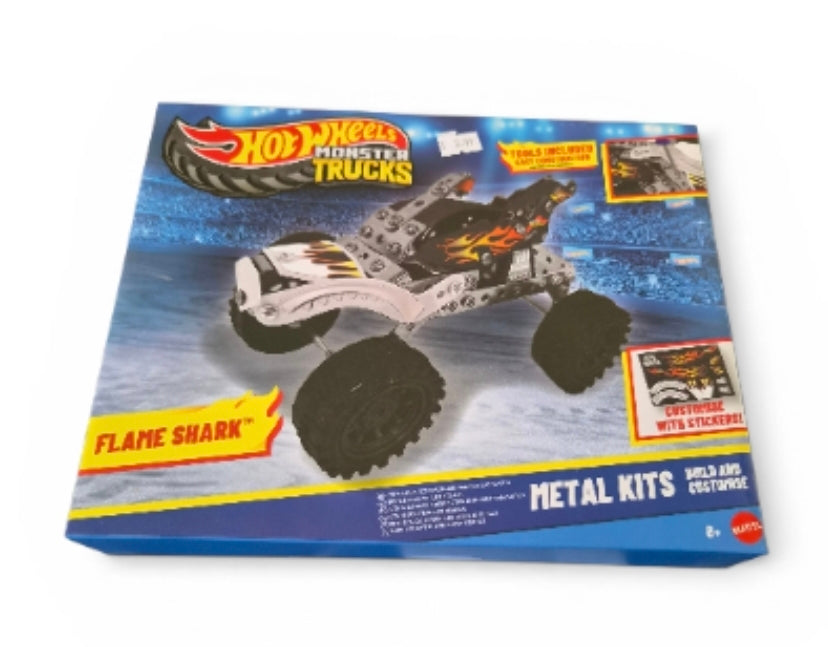 Hot Wheels Monster Trucks Flame Shark Metal Kit | Build & Customise