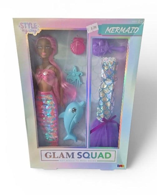 Style My Way Glam Squad Mermaid Fashion Doll Set