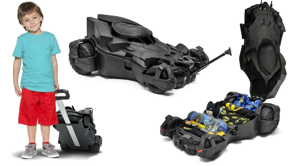 Batman Batmobile Pull Along Luggage Travel Case | Kids Suitcase