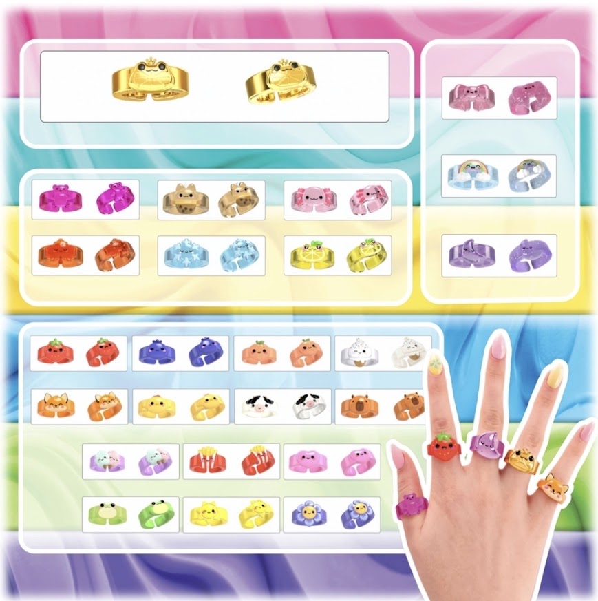 Chillin' with Rachel Jelly Cakes Mystery Ring Surprise