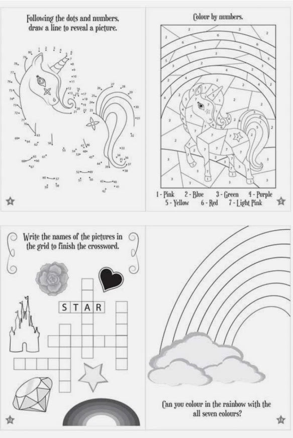 Unicorn Puzzle Book