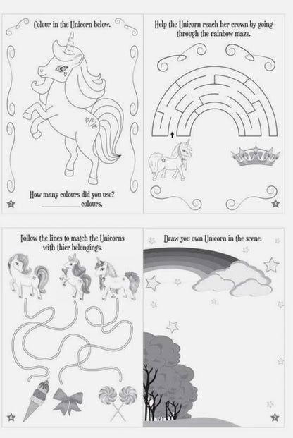 Unicorn Puzzle Book