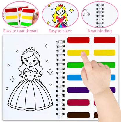 Mini Paint Book Including Paint Brush