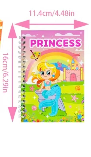 Mini Paint Book Including Paint Brush