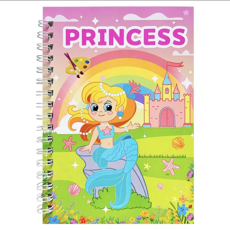 Mini Paint Book Including Paint Brush