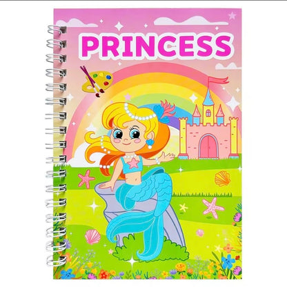 Mini Paint Book Including Paint Brush