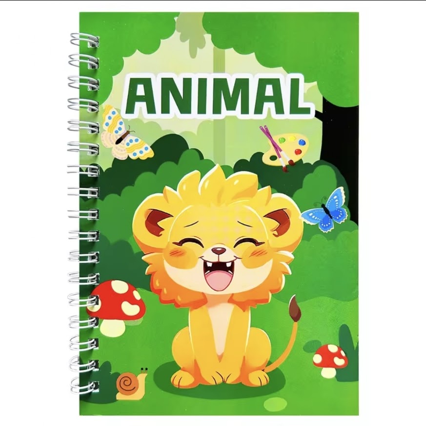 Mini Paint Book Including Paint Brush