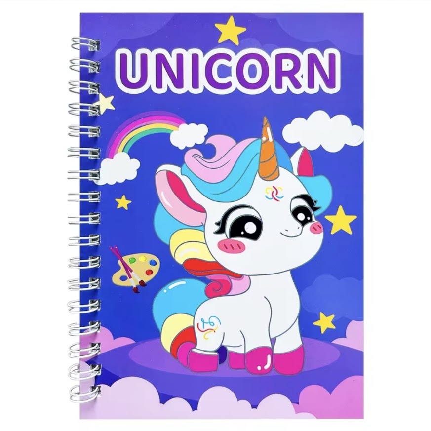 Mini Paint Book Including Paint Brush