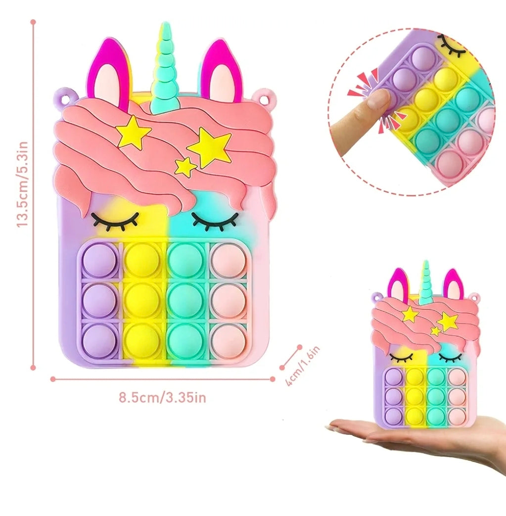 Unicorn Fidget Messenger Bag