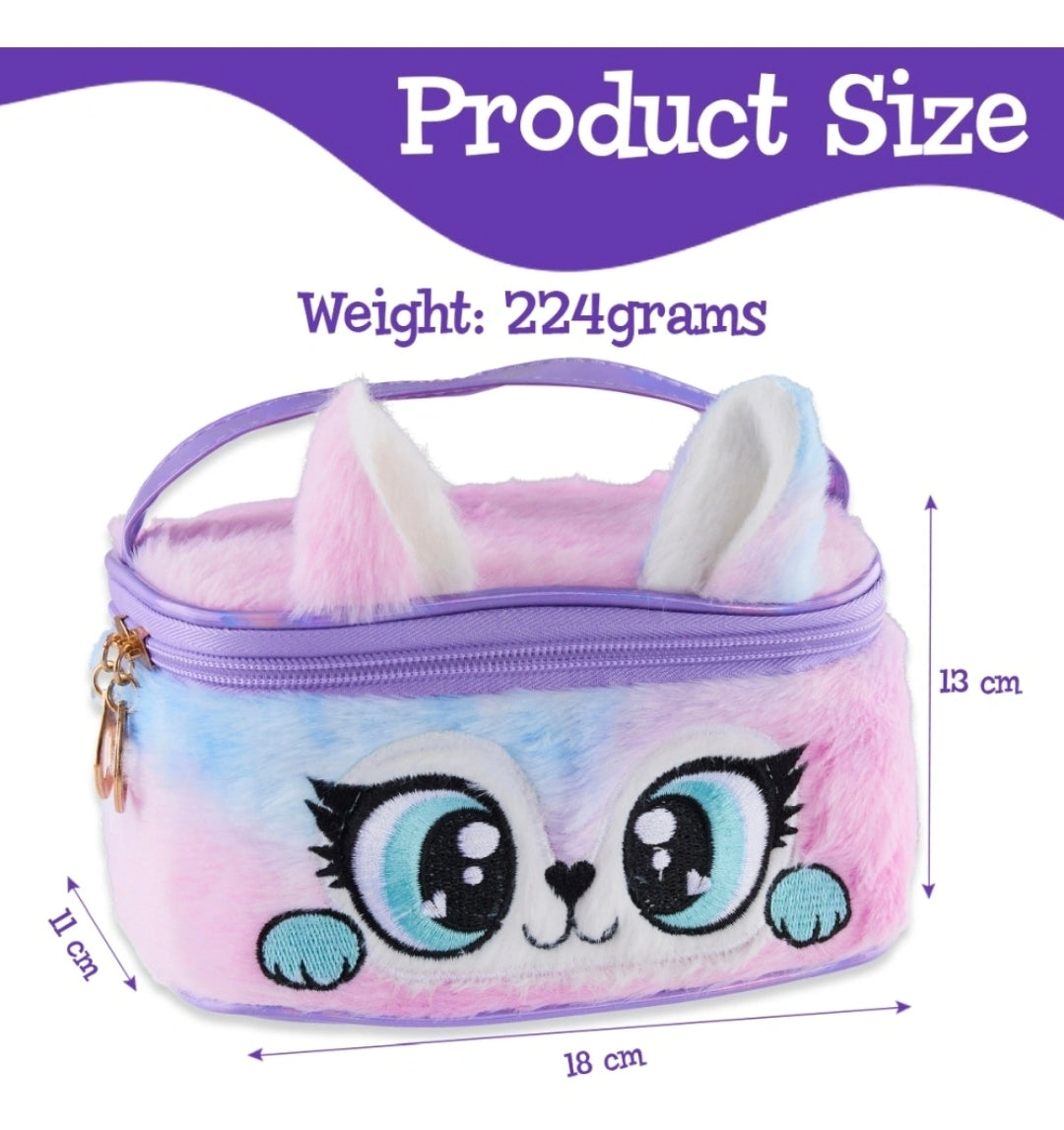 Kreative Kat Plush Accessory Beauty Bag