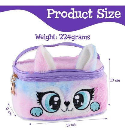 Kreative Kat Plush Accessory Beauty Bag